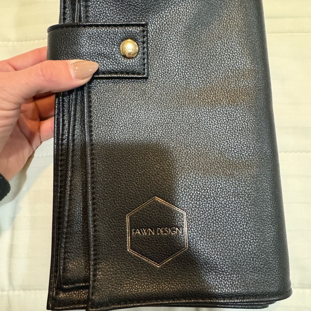 Fawn Design Black changing pad clutch